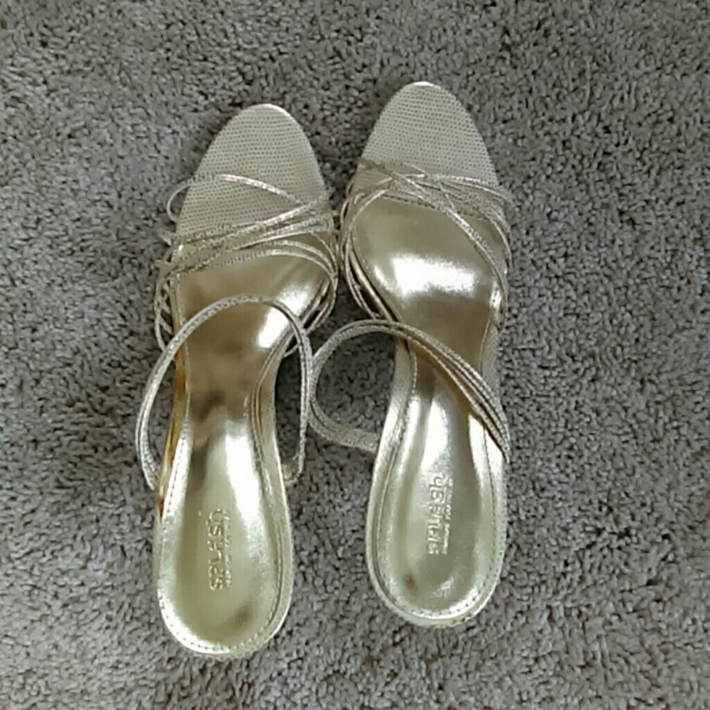 Gold heels